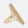 Junnay London Cracked Paint Effect Cocktail Ring