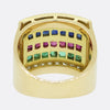 Vintage Diamond Sapphire Ruby and Emerald Ring