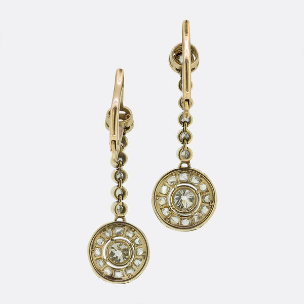 Art Deco Diamond Drop Earrings