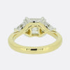 2.40 Carat Princess and Trillion Cut Diamond Three Stone Ring