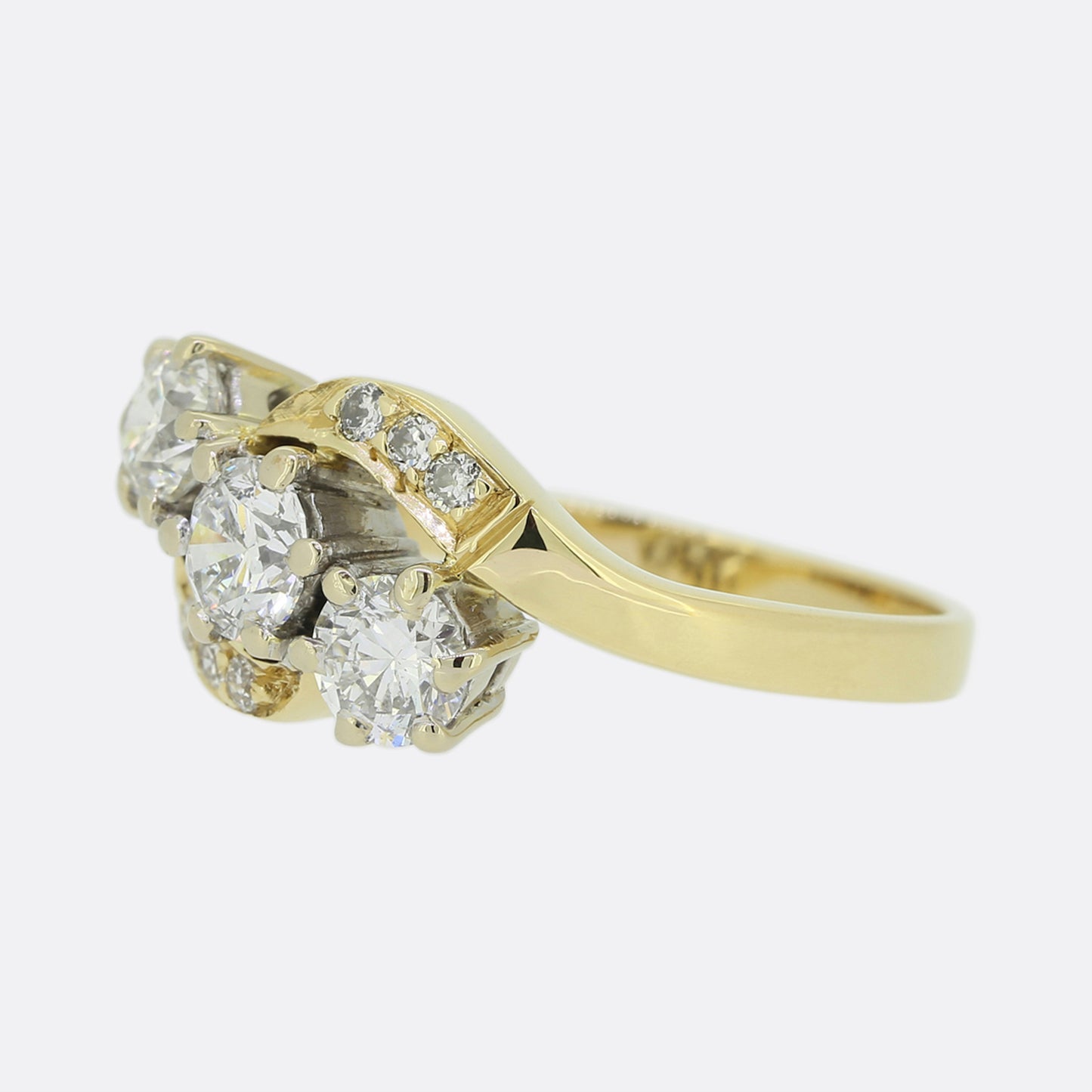 1.08 Carat Diamond Twist Ring