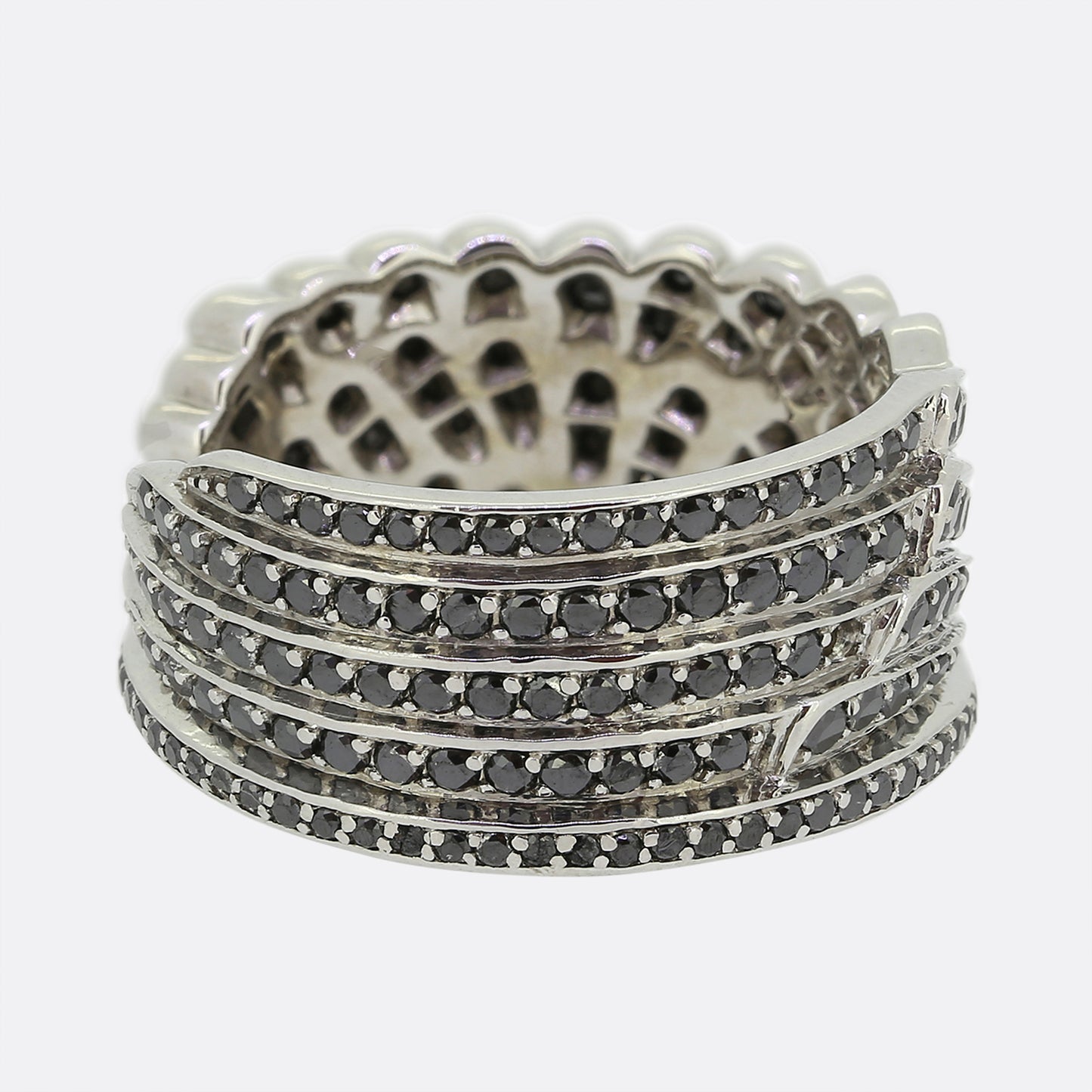 Garrard Black Diamond Winged Ring
