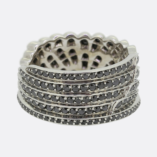 Garrard Black Diamond Winged Ring