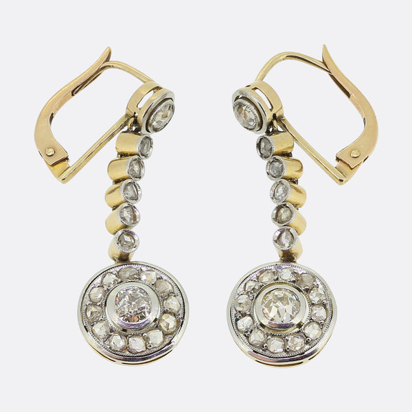 Art Deco Diamond Drop Earrings