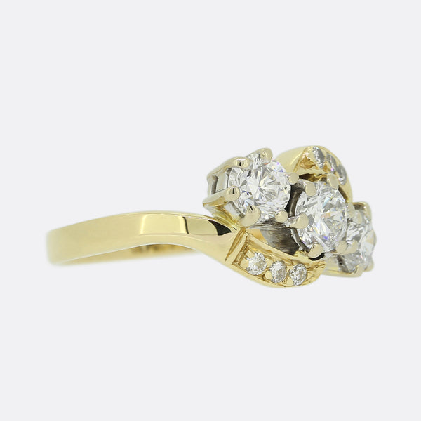 1.08 Carat Diamond Twist Ring