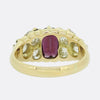 Victorian Garnet and Diamond Cluster Ring