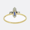 Victorian Sapphire and Diamond Three Stone Ring