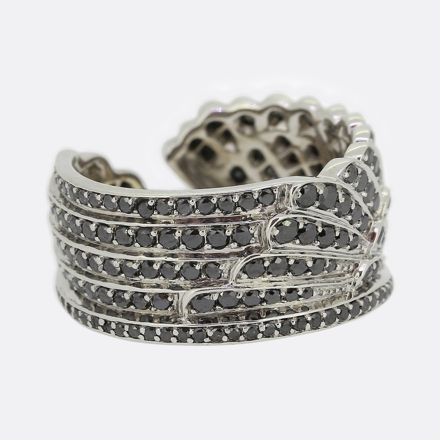 Garrard Black Diamond Winged Ring