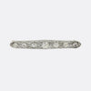 Edwardian Old Cut Diamond Bar Brooch
