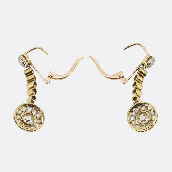 Art Deco Diamond Drop Earrings