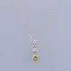 Champagne Diamond Drop Pendant Necklace