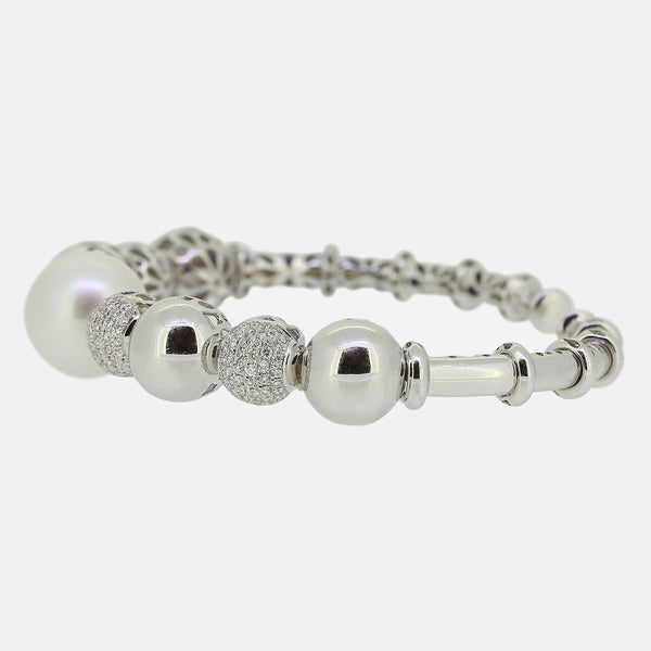 Yoko South Sea Pearl and Diamond Bracelet