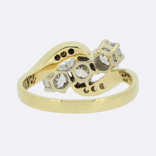 1.08 Carat Diamond Twist Ring