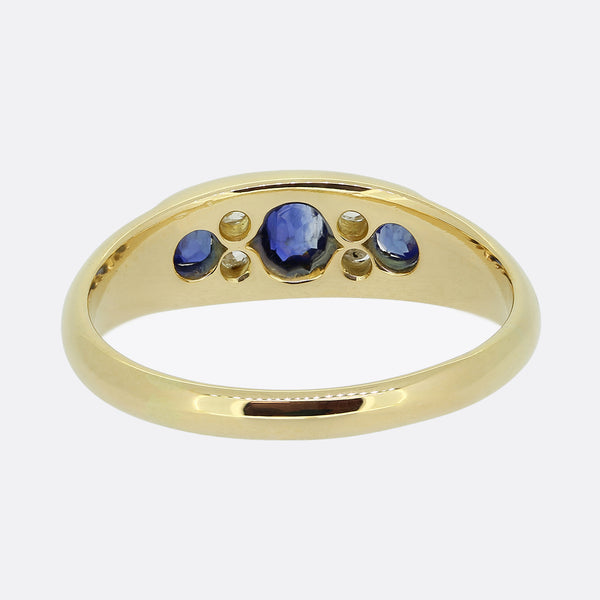 Victorian Sapphire and Diamond Ring