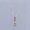 Champagne Diamond Drop Pendant Necklace