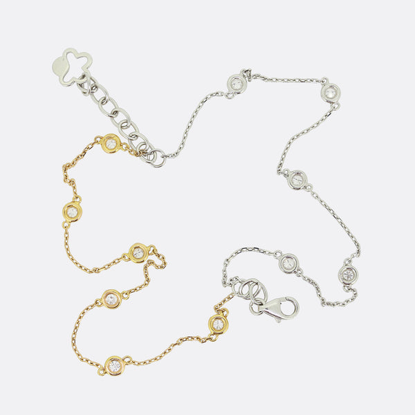 0.33 Carat Diamond Two-Tone Bracelet