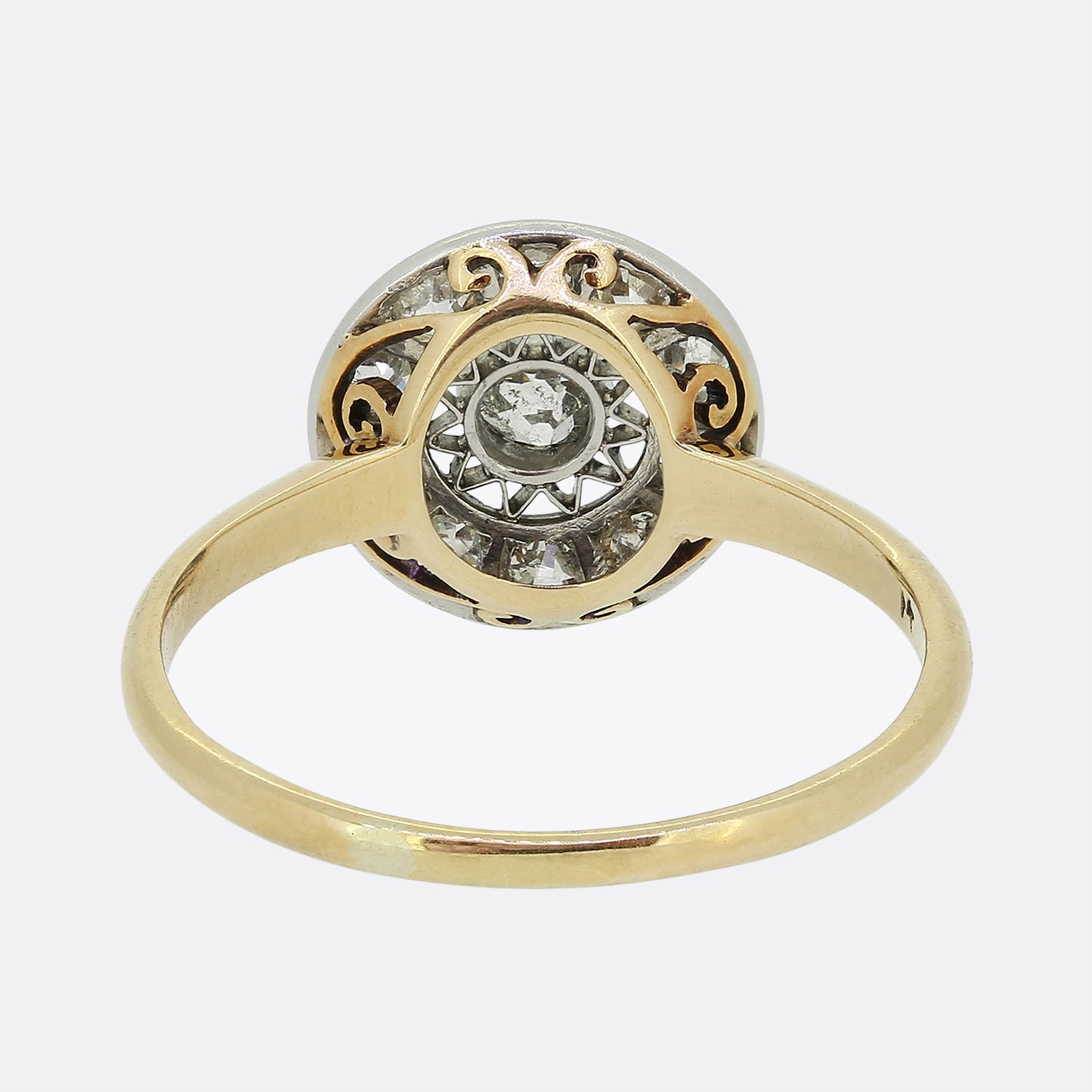 Edwardian Old Cut Diamond Cluster Ring