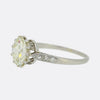 Art Deco 3.12 Carat Old Cut Diamond Solitaire Engagement Ring