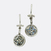 Art Deco Sapphire and Diamond Drop Earrings