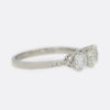 1.23 Carat Round Brilliant Cut Diamond Trilogy Ring