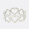 Tiffany & Co. Diamond Open Loving Heart Ring Size O