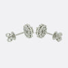 1.00 Carat Diamond Cluster Earrings