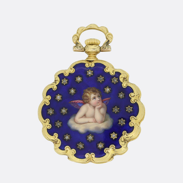 Vacheron & Constantin Enamel and Diamond Pocket Watch