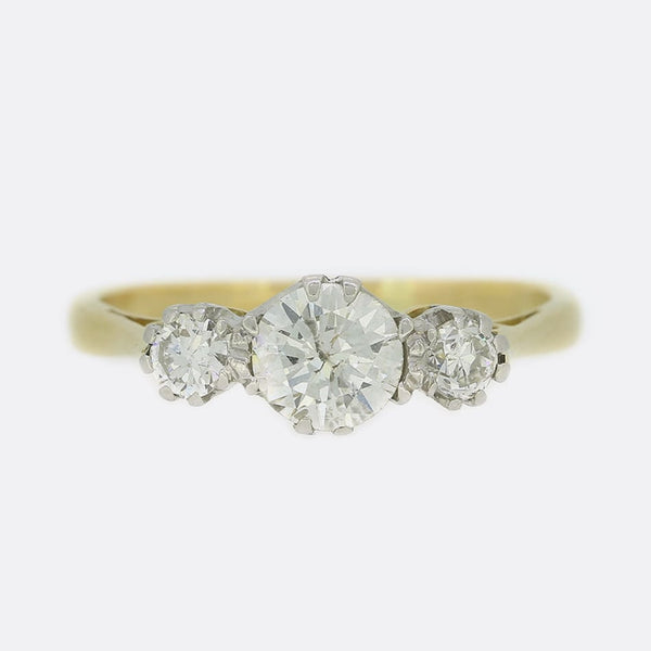 0.65 Carat Diamond Three Stone Ring