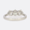 1.23 Carat Round Brilliant Cut Diamond Trilogy Ring