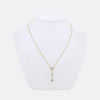 Antique Old Cut Diamond Drop Necklace