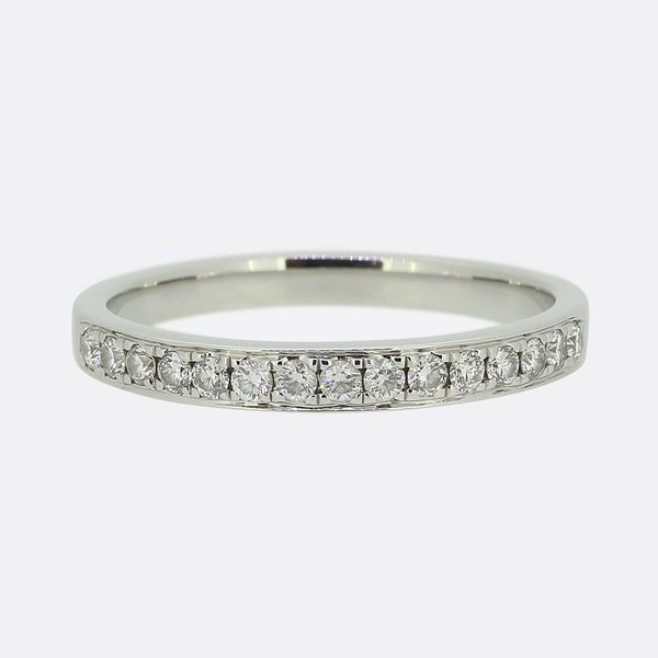 0.22 Carat Diamond Half Eternity Ring