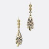 Georgian Old Cut Diamond Drop Earrings