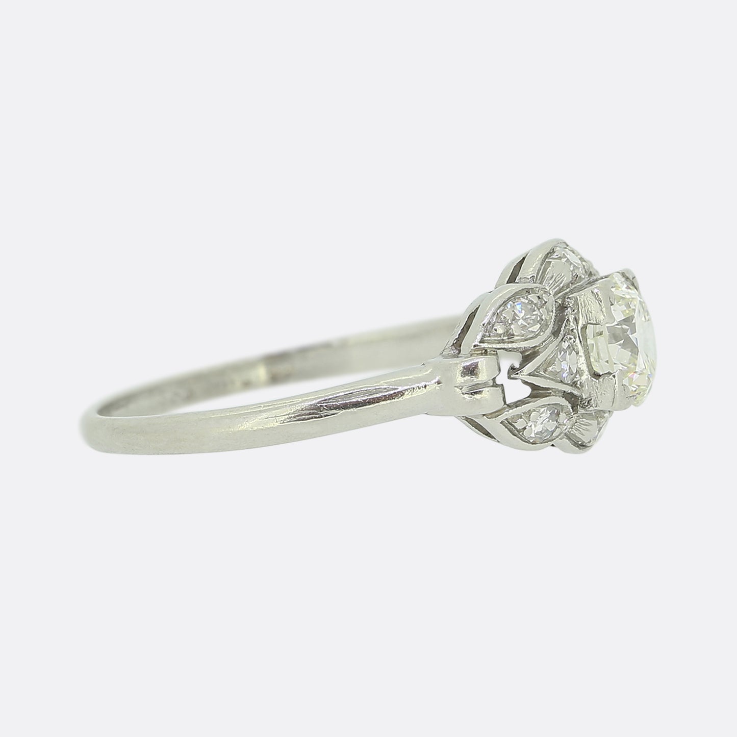 Vintage 0.55 Carat Diamond Cluster Ring