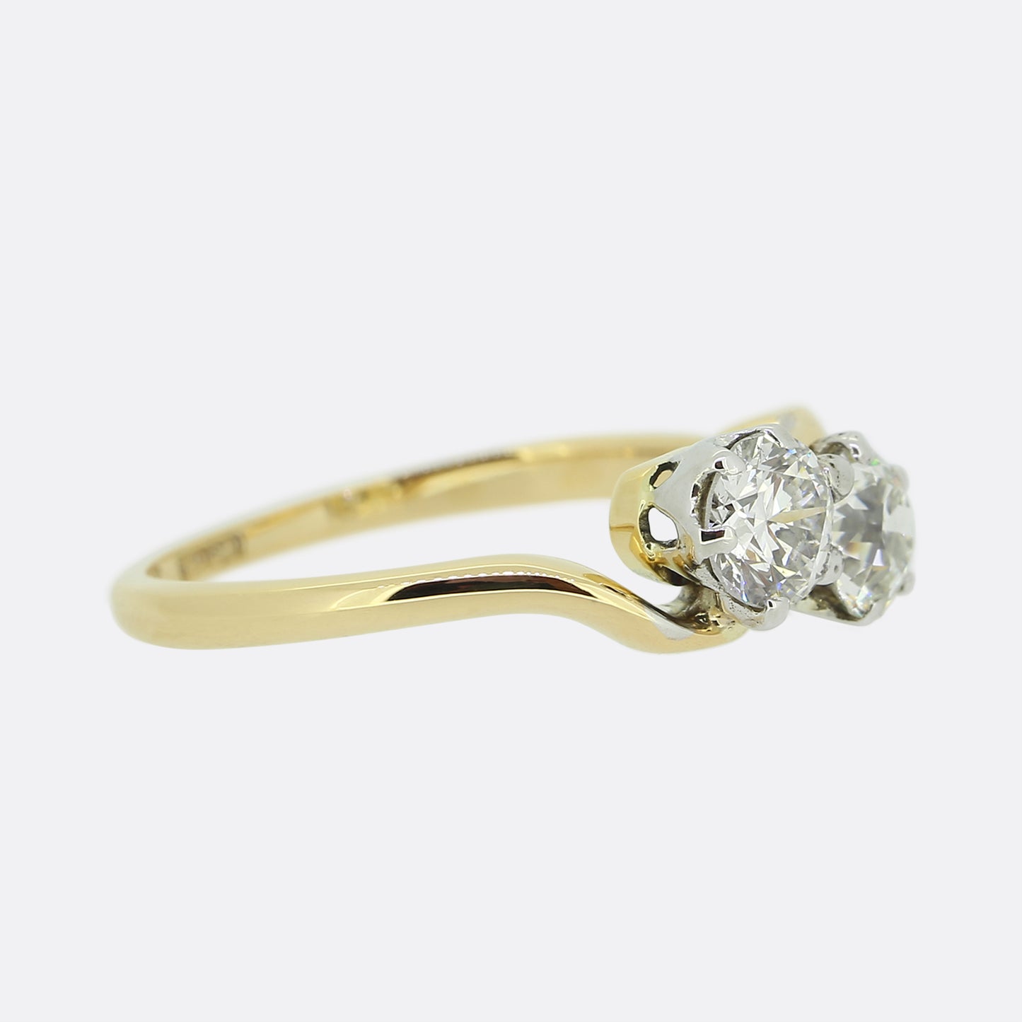 Vintage Two-Stone Diamond Ring