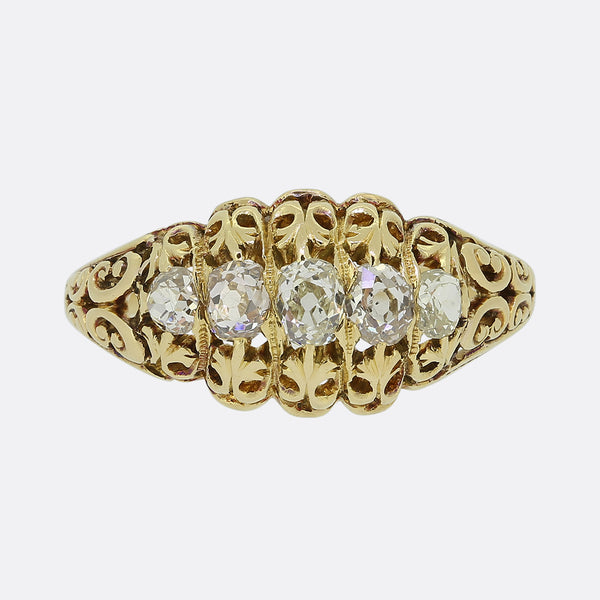 Victorian Five Stone Diamond Ring