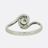 0.50 Carat Old Cut Diamond Solitaire Twist Ring