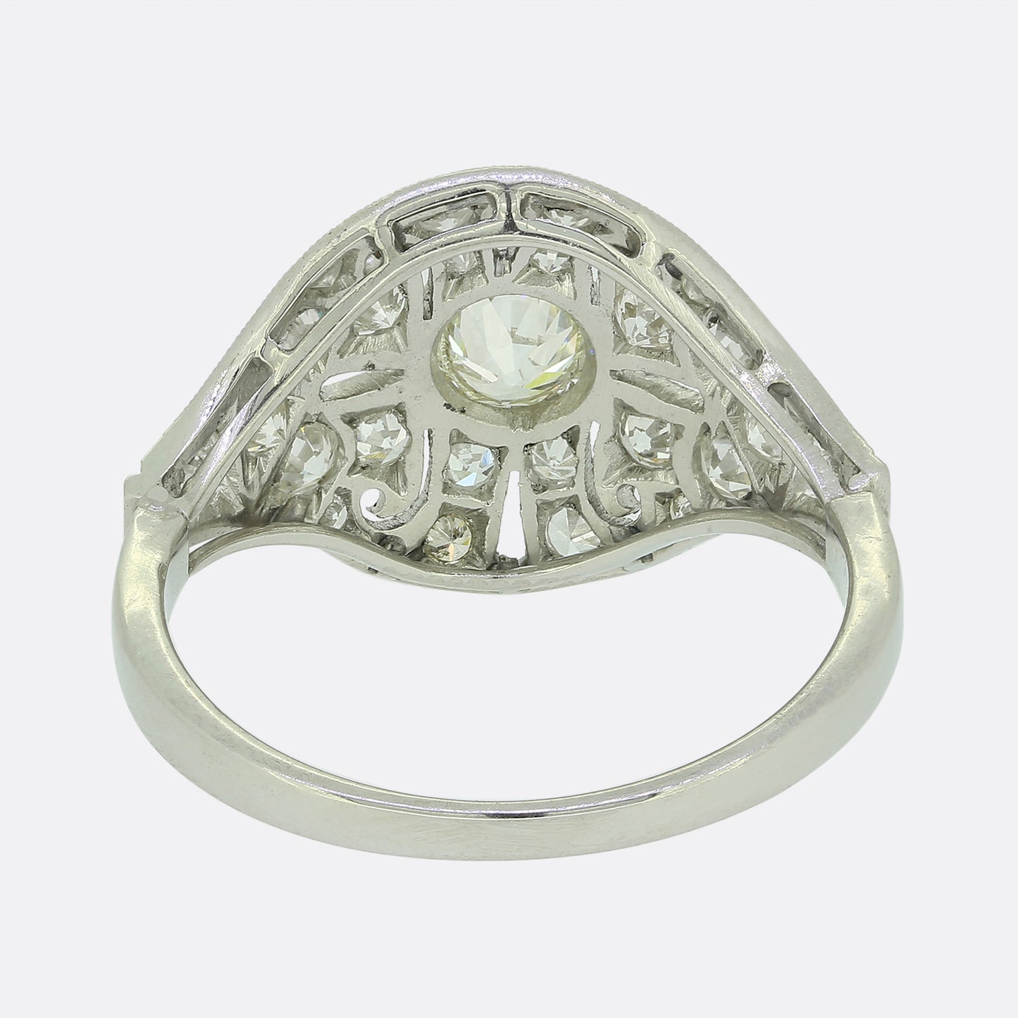 Art Deco Style Diamond Cluster Ring