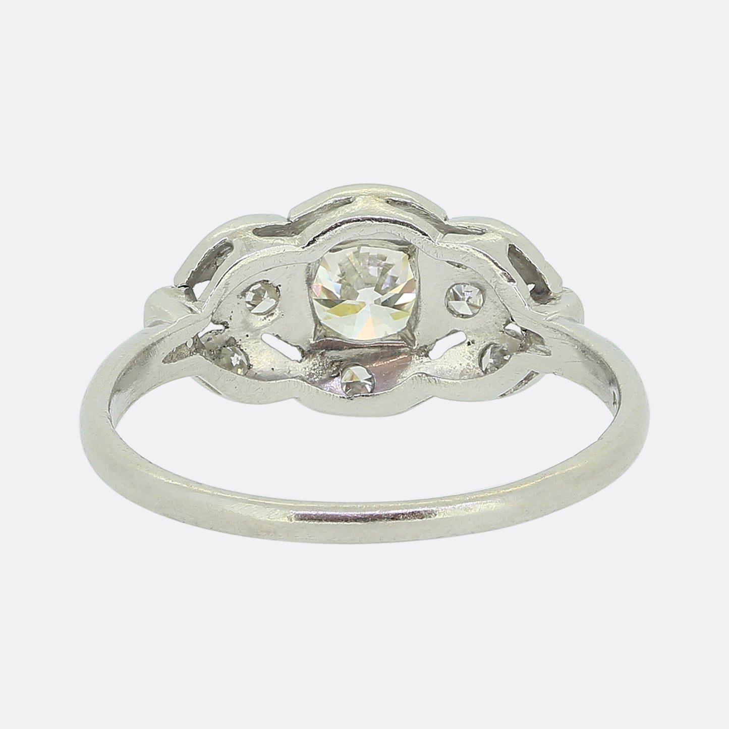 Vintage 0.55 Carat Diamond Cluster Ring