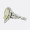 2.00 Carat Fancy Yellow Diamond Halo Ring