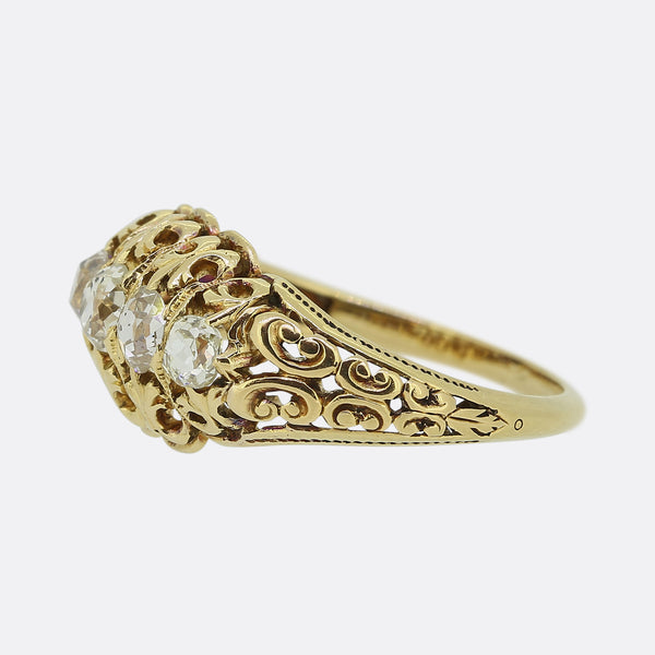 Victorian Five Stone Diamond Ring