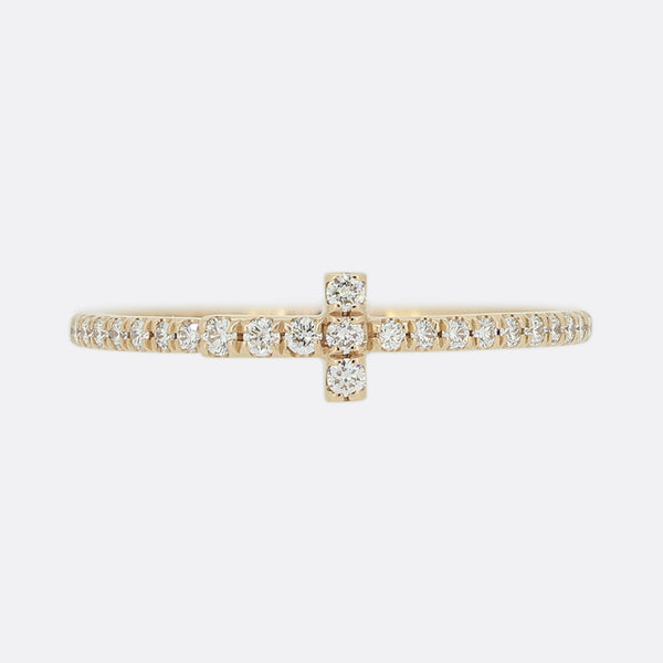 Tiffany and Co. Tiffany T Diamond Wire Band Ring Size L 1/2