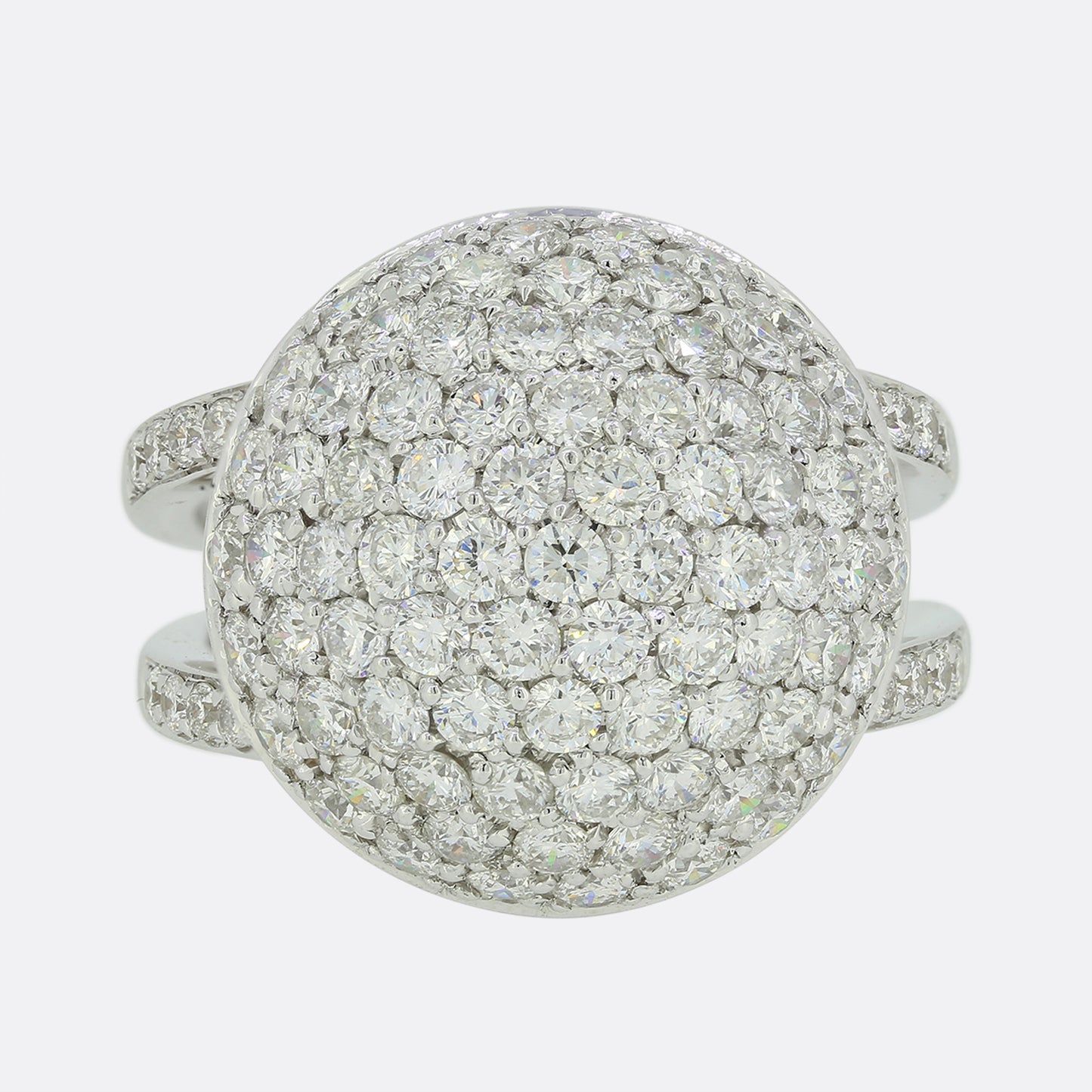 2.54 Carat Diamond Bombe Ring