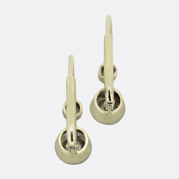 Vintage Diamond Drop Earrings