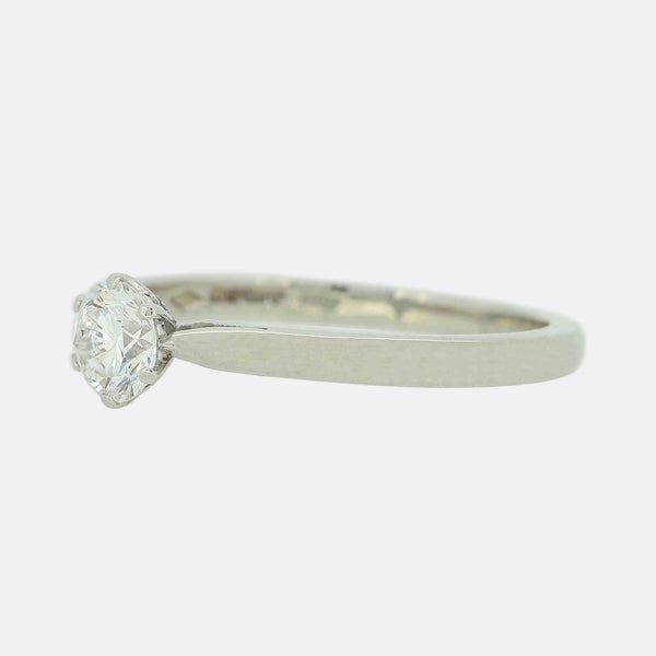 Asprey 0.40 Carat Diamond Solitaire Ring
