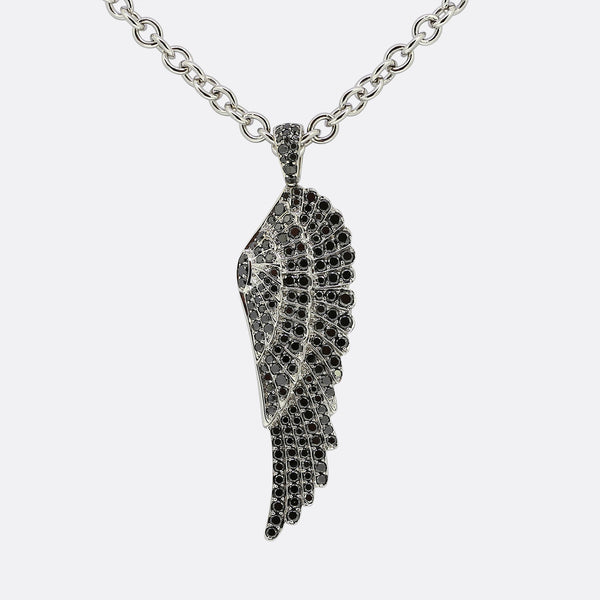 Garrard Black Diamond Wing Necklace