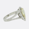 2.00 Carat Fancy Yellow Diamond Halo Ring