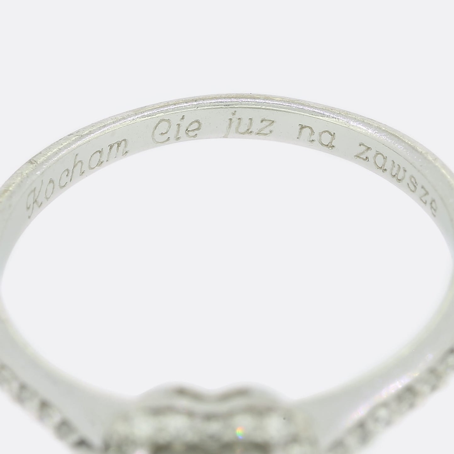 0.50 Carat Heart Shape Diamond Halo Ring