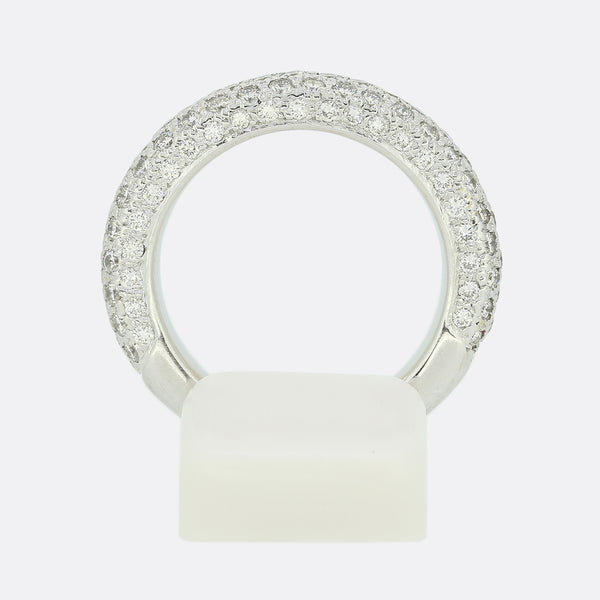 1.75 Carat Pave Diamond Band Ring