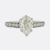 Edwardian 1.40 Carat Pear Cut Diamond Ring