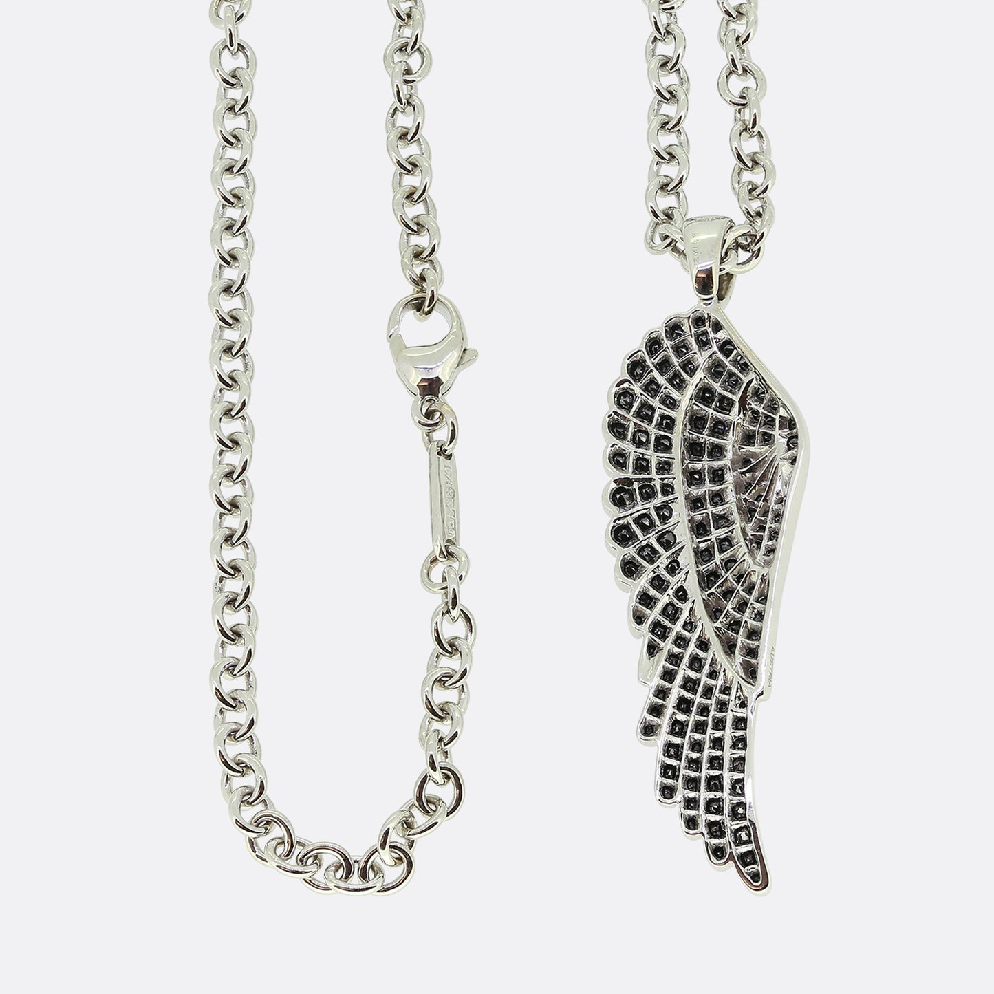 Garrard Black Diamond Wing Necklace